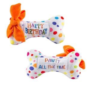 Happy Birthday Dog Bone Chew Toys - Large